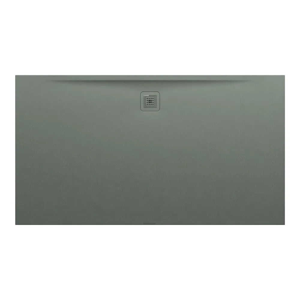 LAUFEN PRO Duschwanne, aus Verbundwerkstoff Marbond, superflach, rechteckig, Ablauf an langer Seite 1800 x 1000 x 34 mm #H2119560790001 - 079 - Betongrau