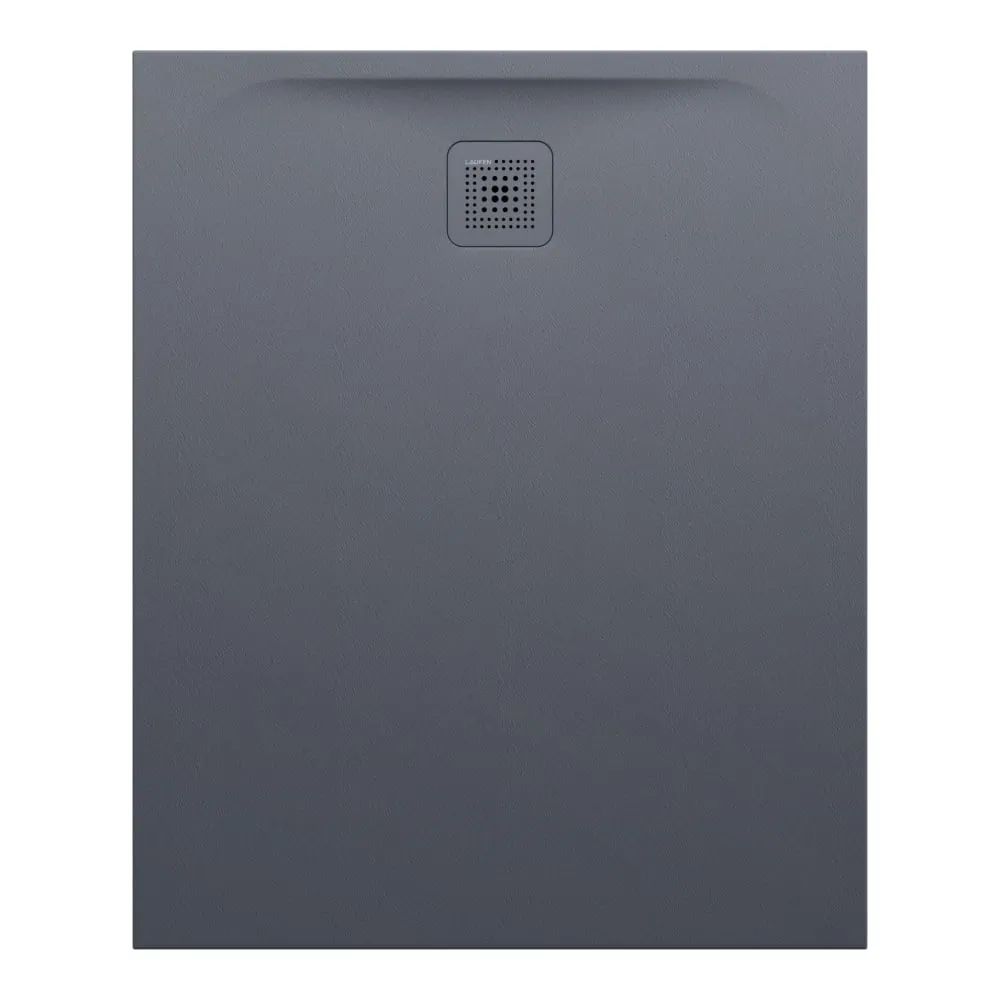 LAUFEN PRO Duschwanne, aus Verbundwerkstoff Marbond, superflach, rechteckig, Ablauf an kurzer Seite 1100 x 900 x 33 mm #H2129550780001 - 078 - Anthrazit matt strukturiert