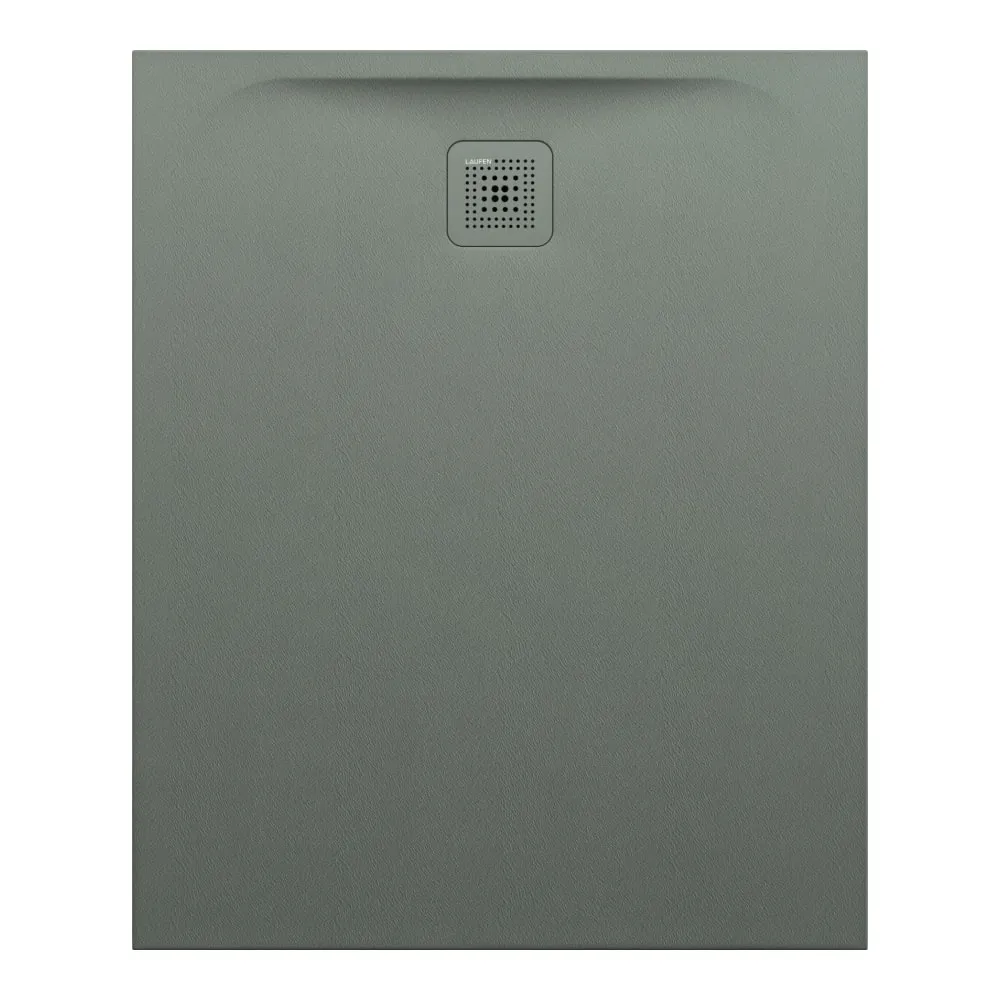 LAUFEN PRO Duschwanne, aus Verbundwerkstoff Marbond, superflach, rechteckig, Ablauf an kurzer Seite 1100 x 900 x 33 mm #H2129550790001 - 079 - Betongrau