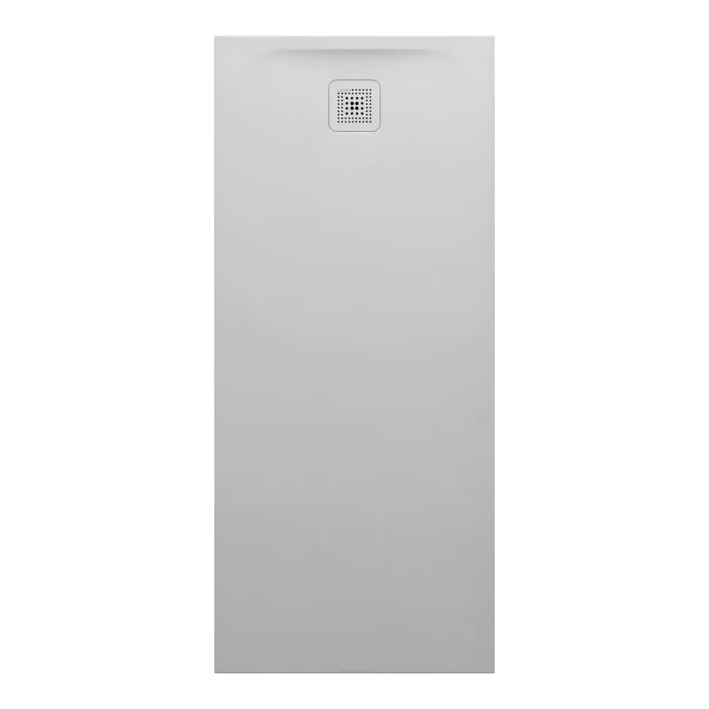LAUFEN PRO Duschwanne, rechteckig, Ablauf an kurzer Seite 1600 x 700 x 42 mm #H2139540770001 - 077 - Hellgrau matt strukturiert