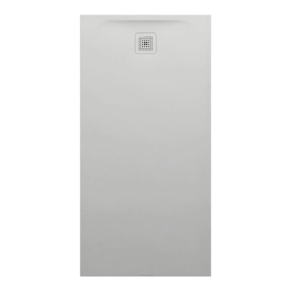 LAUFEN PRO Duschwanne, rechteckig, Ablauf an kurzer Seite 1600 x 800 x 42 mm #H2139580770001 - 077 - Hellgrau matt strukturiert