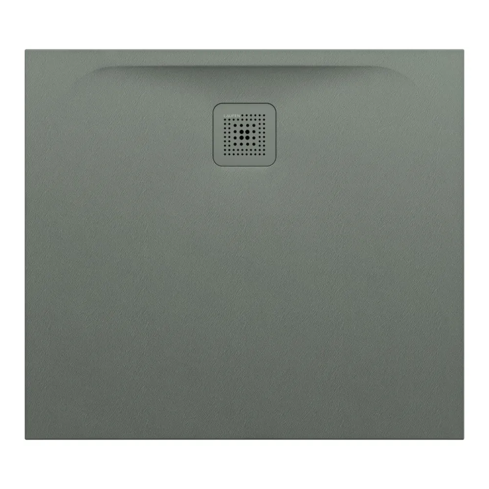 LAUFEN PRO Duschwanne, aus Verbundwerkstoff Marbond, superflach, rechteckig, Ablauf an langer Seite 900 x 800 x 30 mm #H2149500790001 - 079 - Betongrau
