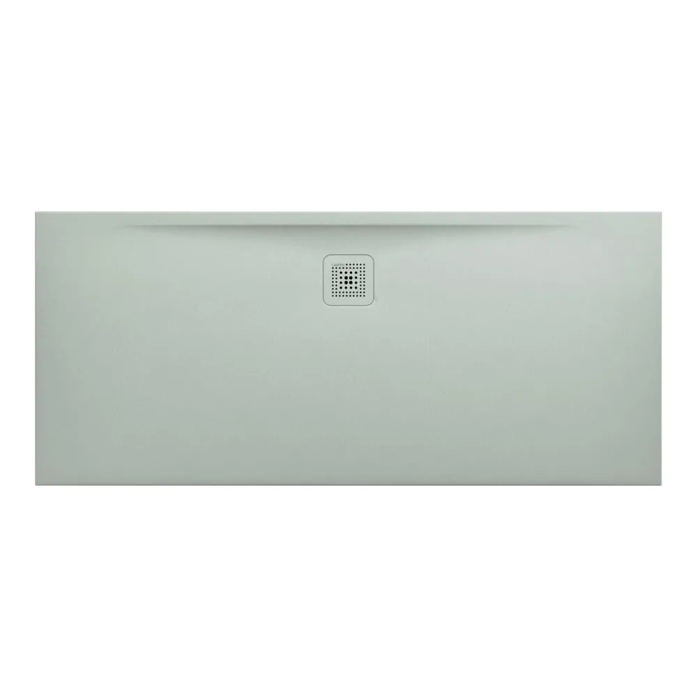LAUFEN PRO Duschwanne, aus Verbundwerkstoff Marbond, superflach, rechteckig, Ablauf an langer Seite 1600 x 700 x 32 mm #H2139560770001 - 077 - Hellgrau matt strukturiert