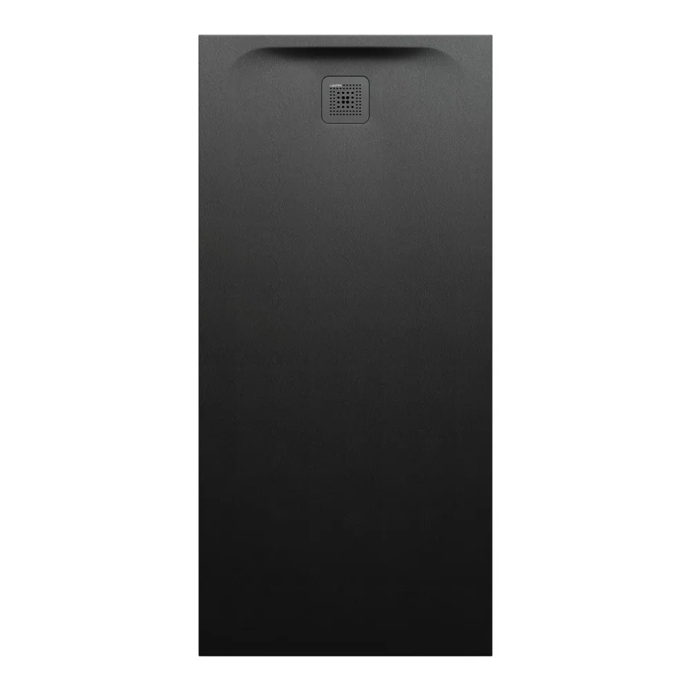 LAUFEN PRO Duschwanne, aus Verbundwerkstoff Marbond, superflach, rechteckig, Ablauf an kurzer Seite 1700 x 800 x 46 mm #H2149530800001 - 080 - Schwarz