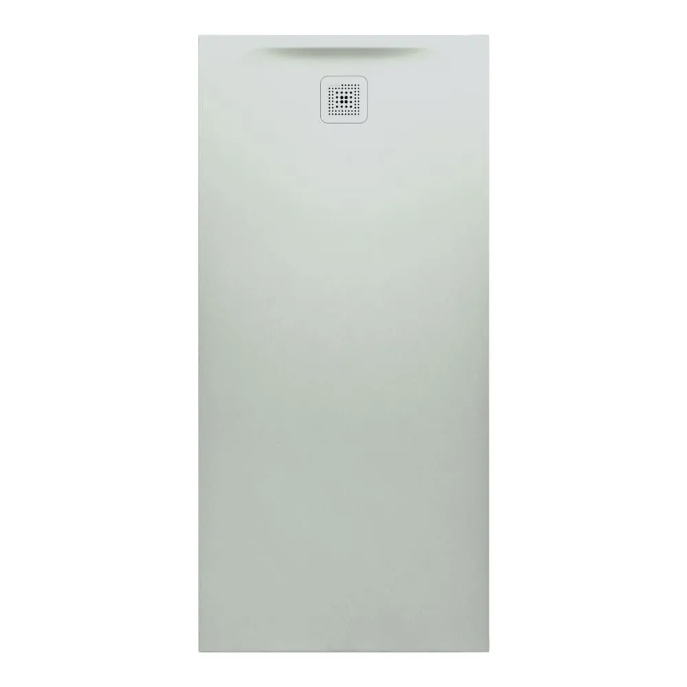 LAUFEN PRO Duschwanne, aus Verbundwerkstoff Marbond, superflach, rechteckig, Ablauf an kurzer Seite 1700 x 800 x 46 mm #H2149530770001 - 077 - Hellgrau matt strukturiert