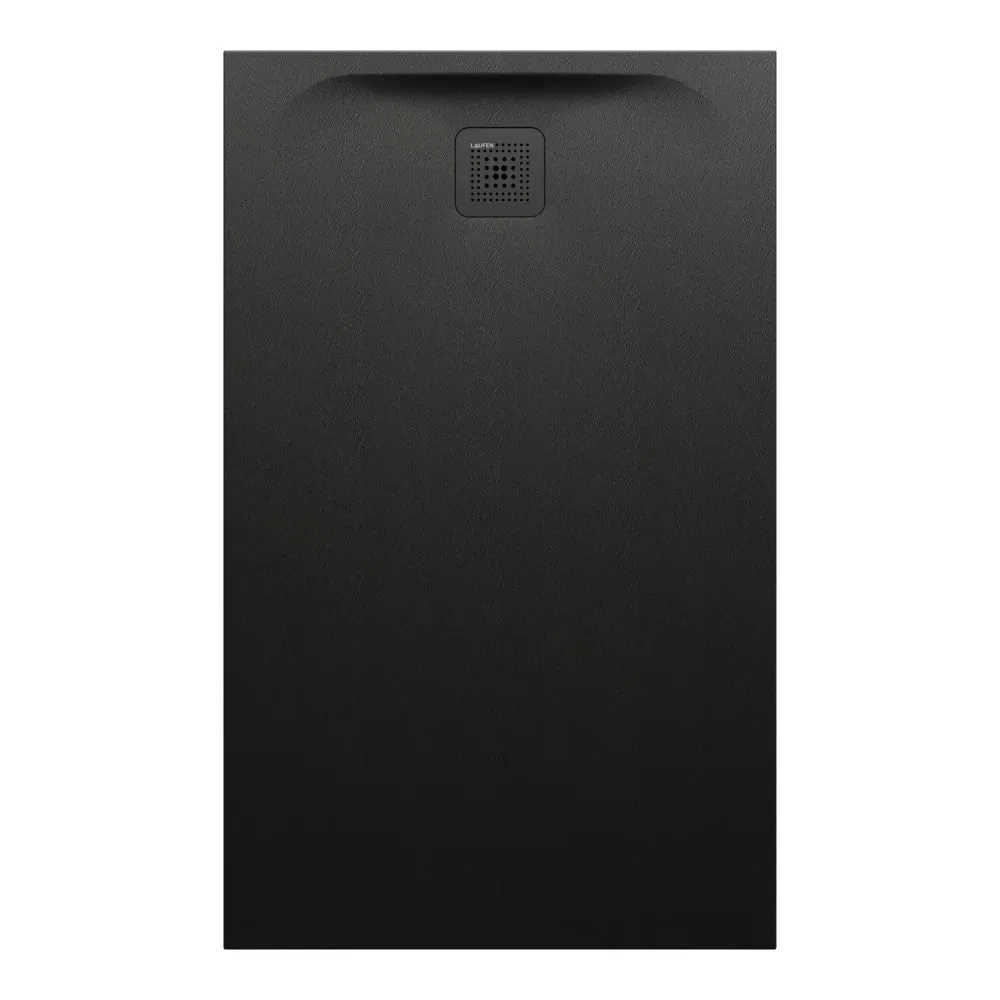 LAUFEN PRO Duschwanne, aus Verbundwerkstoff Marbond, rechteckig, Ablauf an kurzer Seite 1300 x 800 x 42 mm #H2159550800001 - 080 - Schwarz