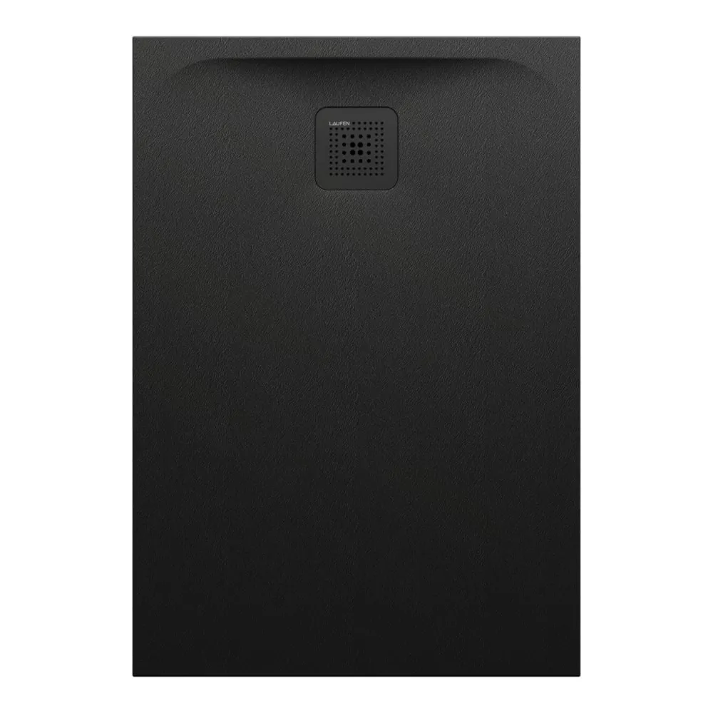 LAUFEN PRO Duschwanne aus Verbundwerkstoff Marbond, rechteckig, super flach, Ablauf an kurzer Seite 1000 x 700 x 33 mm #H2169570800001 - 080 - Schwarz