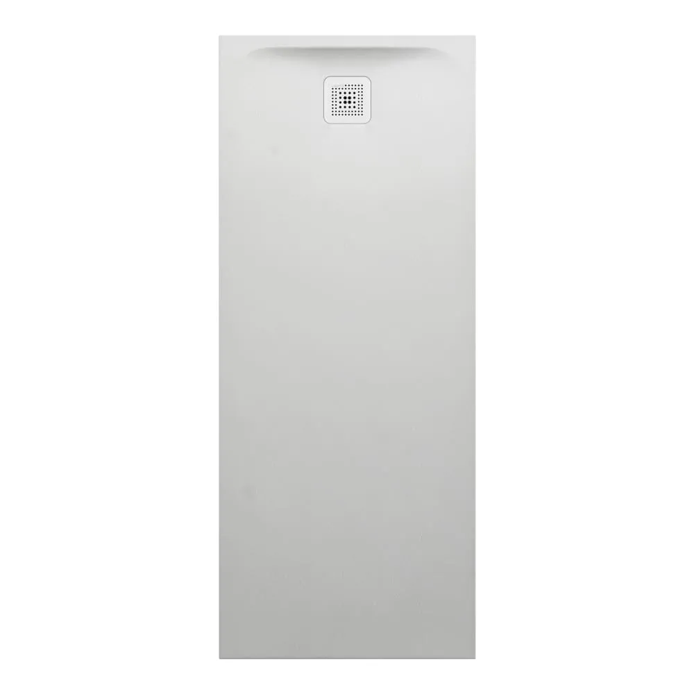 LAUFEN PRO Duschwanne, aus Verbundwerkstoff Marbond, rechteckig, Ablauf an kurzer Seite 1700 x 700 x 46 mm #H2159560770001 - 077 - Hellgrau matt strukturiert