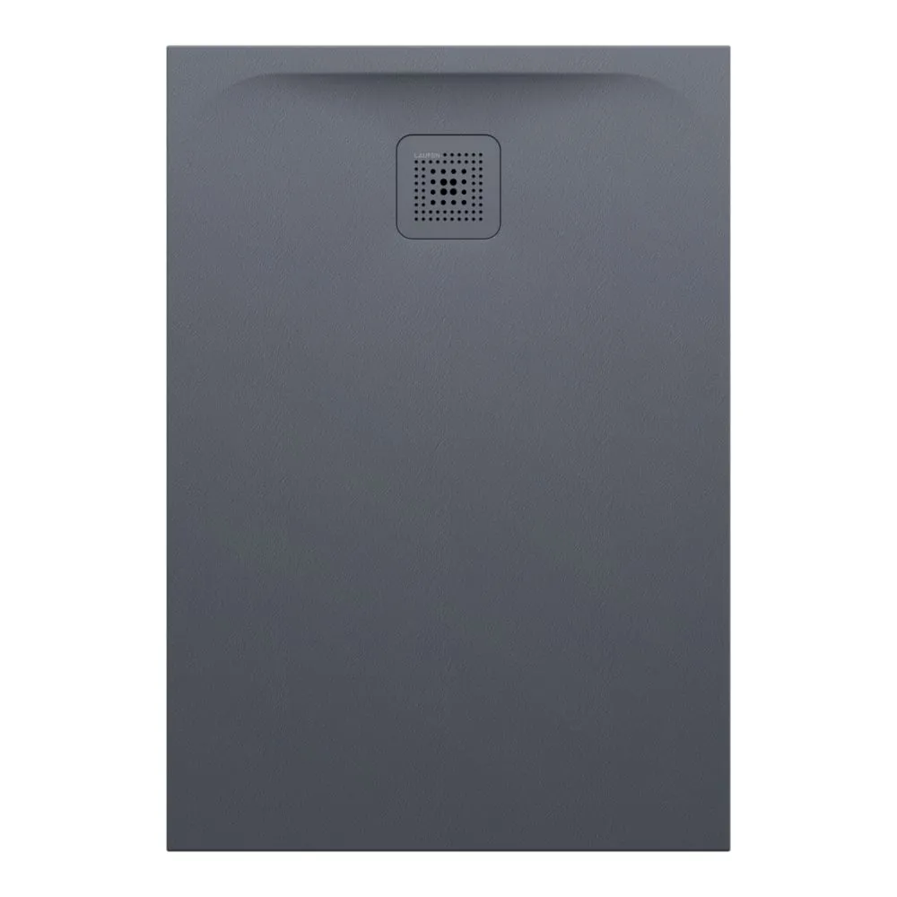 LAUFEN PRO Duschwanne aus Verbundwerkstoff Marbond, rechteckig, super flach, Ablauf an kurzer Seite 1000 x 700 x 33 mm #H2169570780001 - 078 - Anthrazit matt strukturiert
