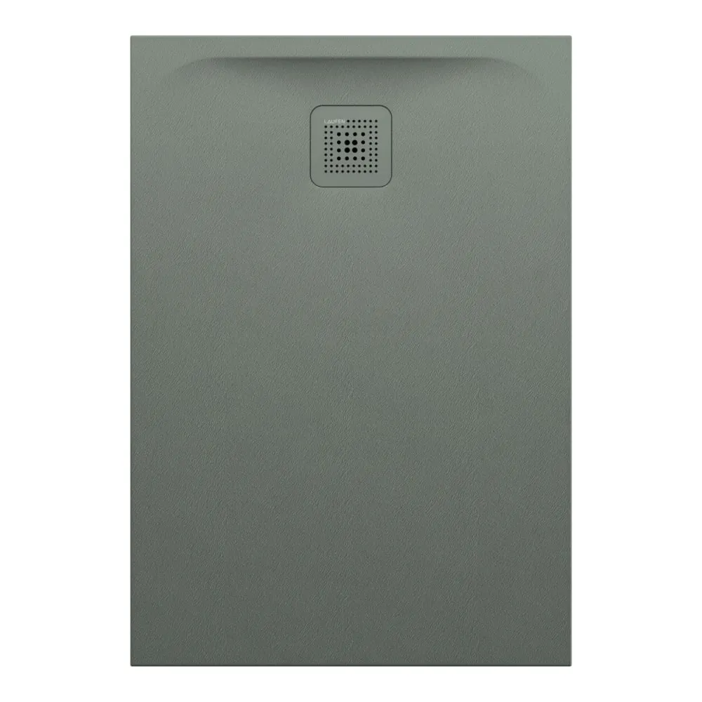 LAUFEN PRO Duschwanne aus Verbundwerkstoff Marbond, rechteckig, super flach, Ablauf an kurzer Seite 1000 x 700 x 33 mm #H2169570790001 - 079 - Betongrau