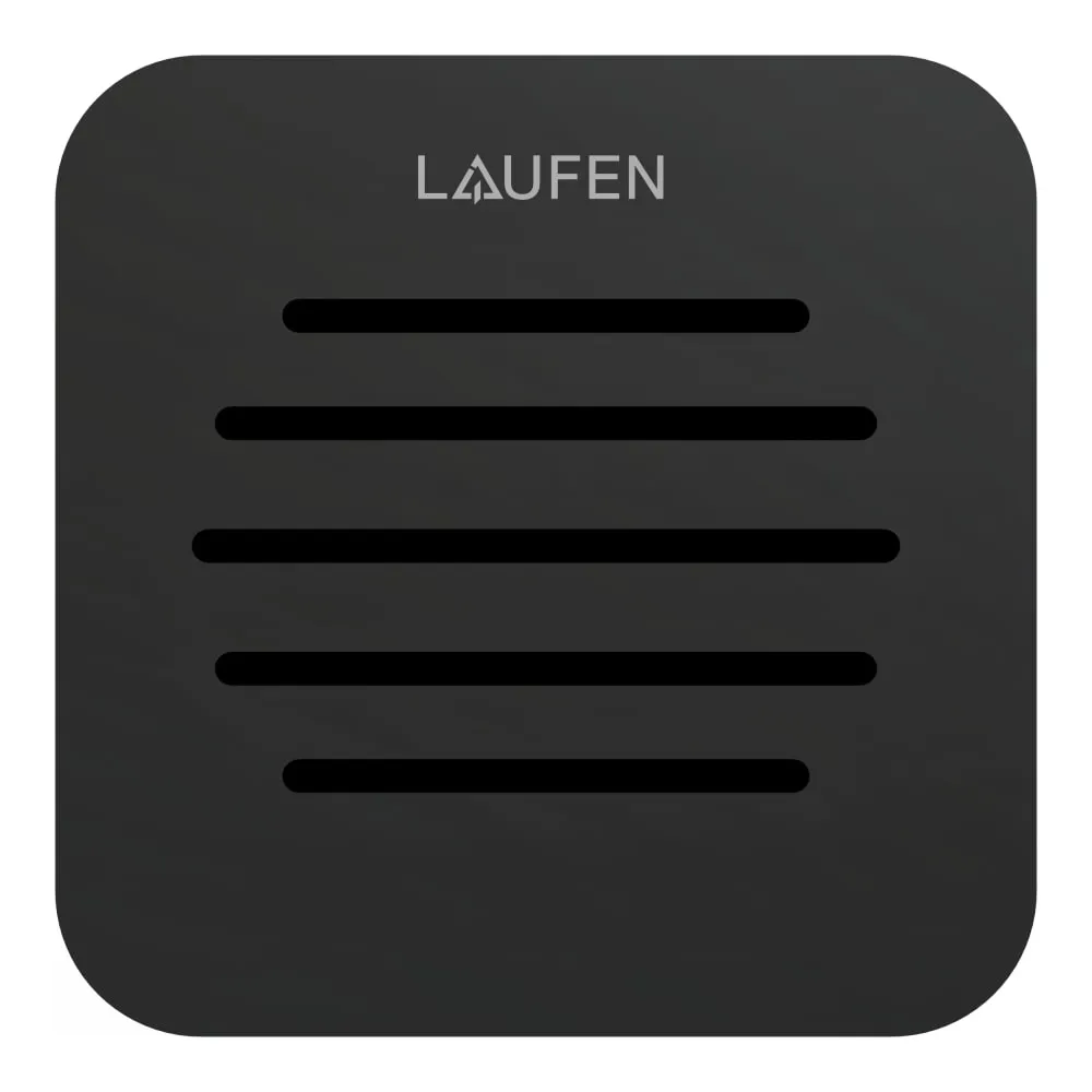 LAUFEN PRO LAUFEN Siphonabdeckung aus Edelstahl für Siphon H295127 für Duschwannen PRO aus Marbond mit geradelinigen Ablaufspalten symmetrisch 130 x 130 x 30 mm #H2919510800001 - 080 - Schwarz