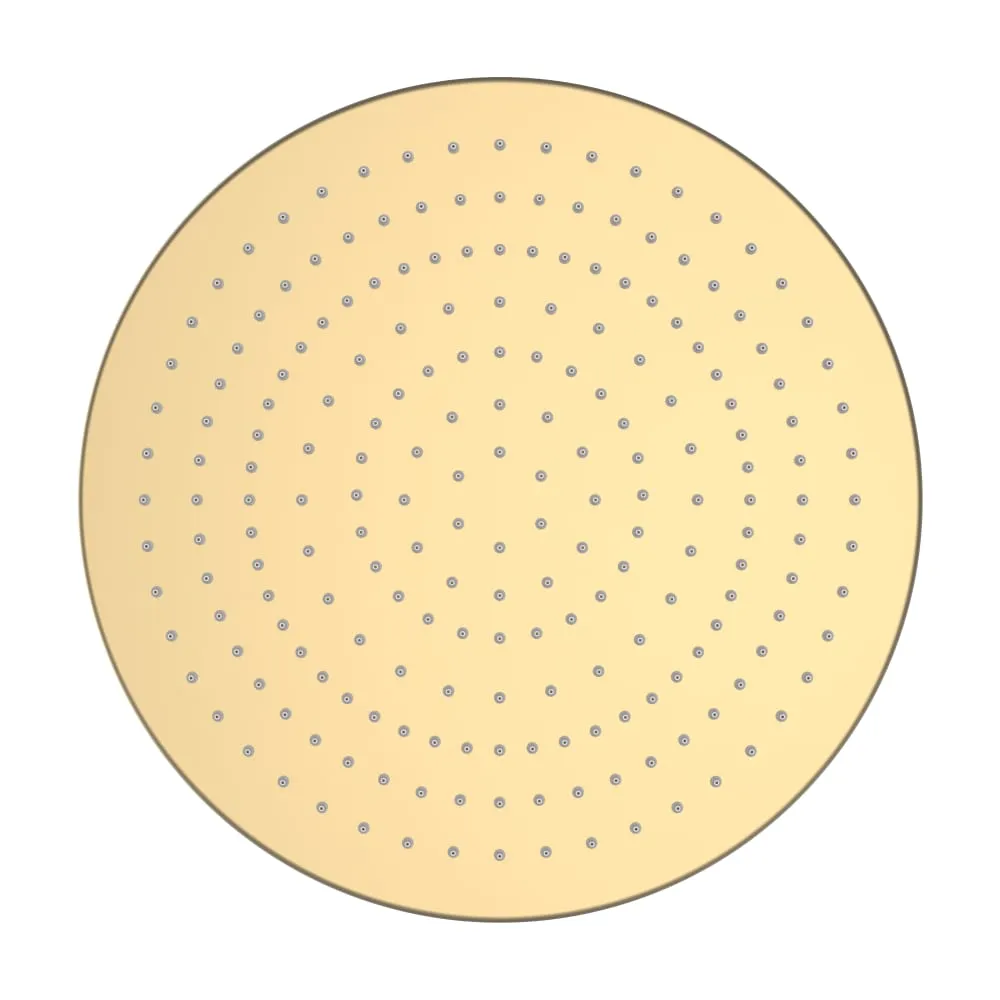 LAUFEN BRAUSEPROGRAMM Kopfbrause, Ø 300 mm, rund, mit RubiClean, PVD Blassgold matt #H3679810832321