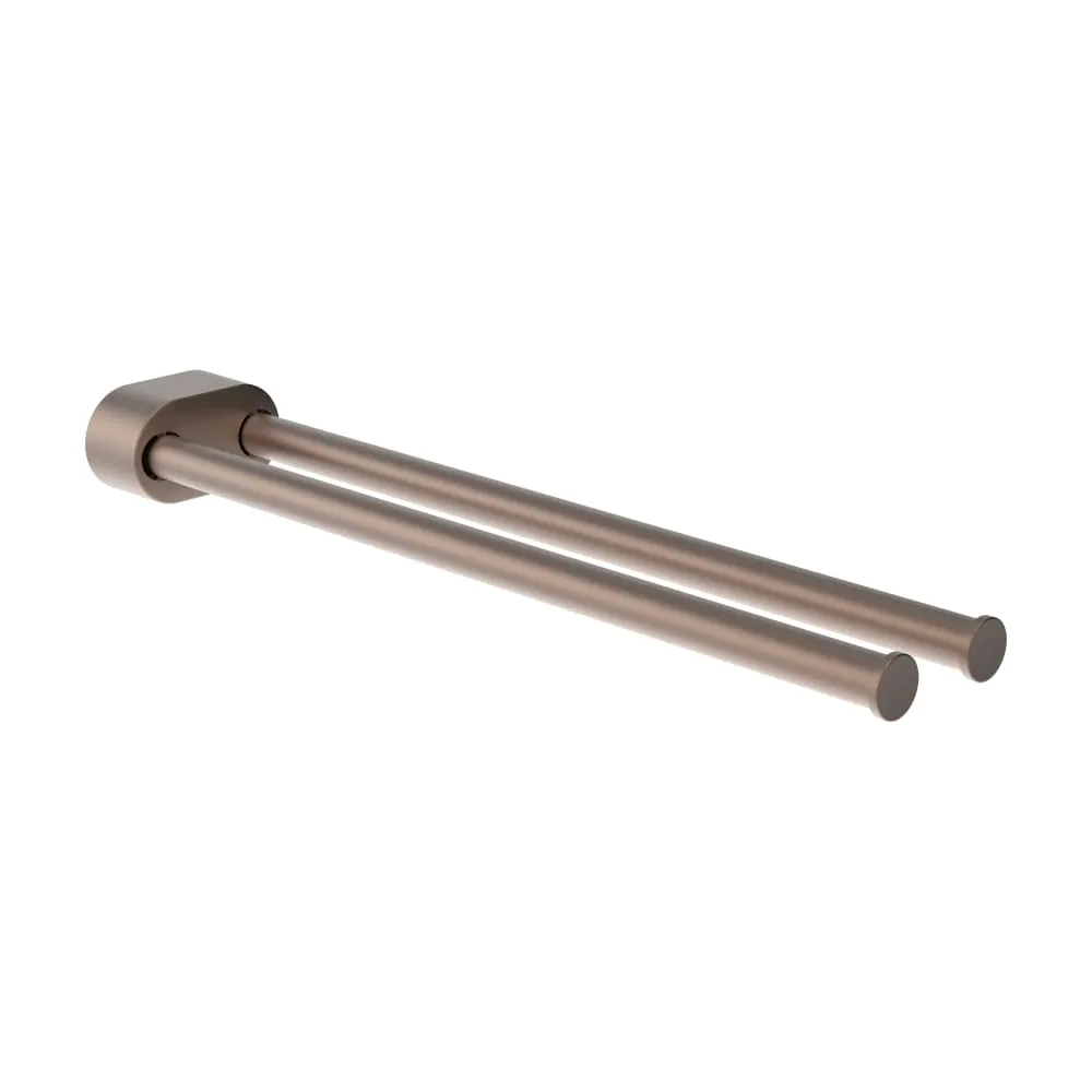 LAUFEN NIARA Schwenkbarer Doppelhandtuchhalter 78 x 402 x 45 mm #H3810611680011 - 168 - PVD Rosegold gebürstet