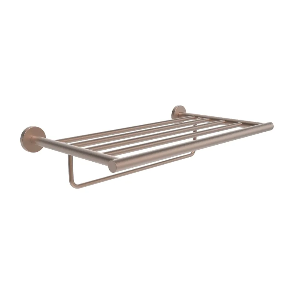 LAUFEN NIARA Handtuchhalter mit Ablage 553 x 302 x 134 mm #H3810621680031 - 168 - PVD Rosegold gebürstet
