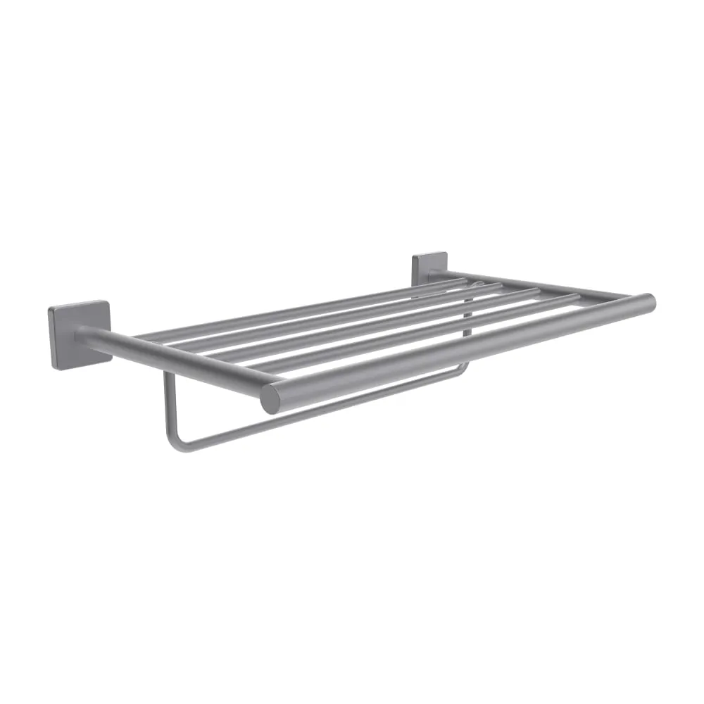 LAUFEN NIARA S Handtuchhalter mit Ablage 553 x 302 x 134 mm #H3810721610031 - 161 - Inox look brushed