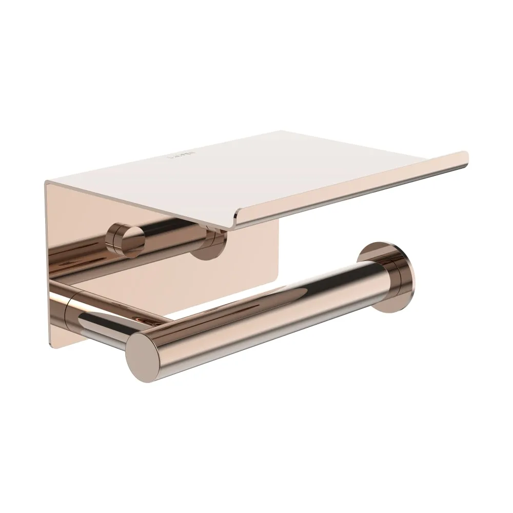 LAUFEN NIARA Toilettenpapierhalter, mit Ablage 159 x 112 x 88 mm #H3840621620031 - 162 - Roségold poliert
