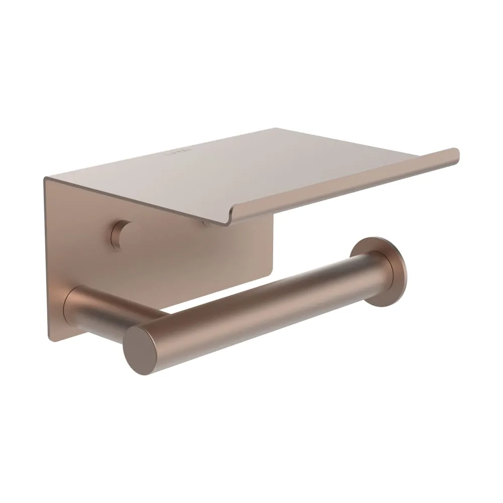 LAUFEN NIARA Toilettenpapierhalter, mit Ablage 159 x 112 x 88 mm #H3840621680031 - 168 - PVD Rosegold gebürstet