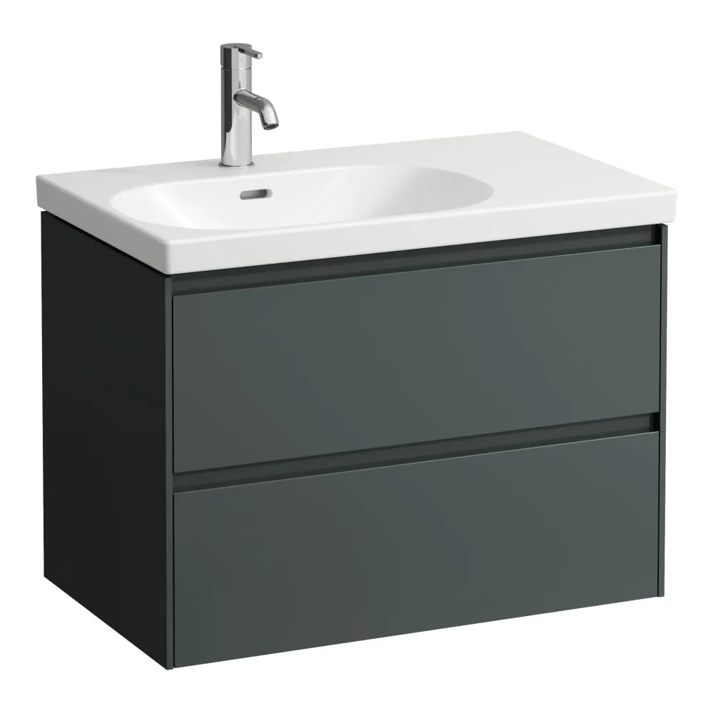 LAUFEN LANI Waschtischunterbau, 2 Schubladen, passend zu Waschtisch LUA H817086 735 x 450 x 515 mm #H4035921122661 - 266 - Verkehrsgrau
