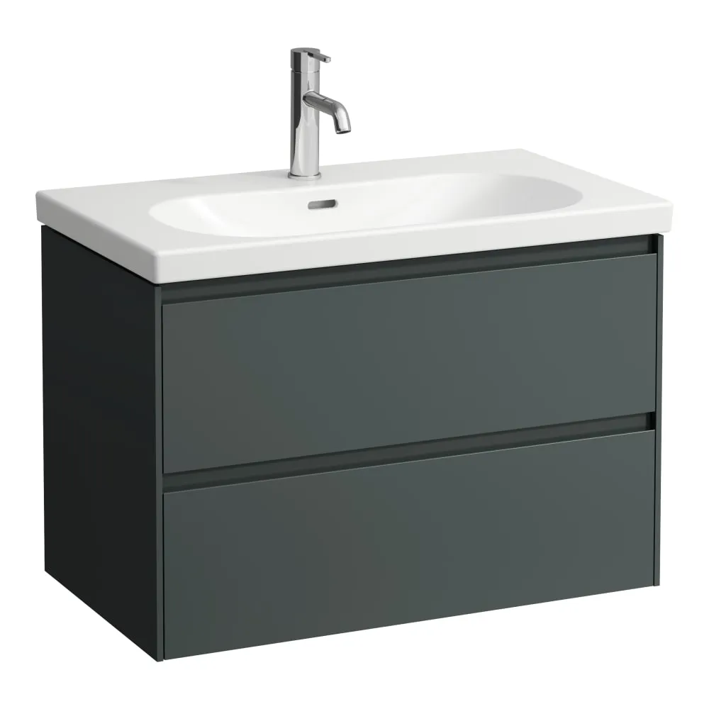 LAUFEN LANI Waschtischunterbau, 2 Schubladen, passend zu Waschtisch LUA H810087 LIVING CITY H817436, Kartell • LAUFEN H810336 785 x 450 x 515 mm #H4035521122661 - 266 - Verkehrsgrau