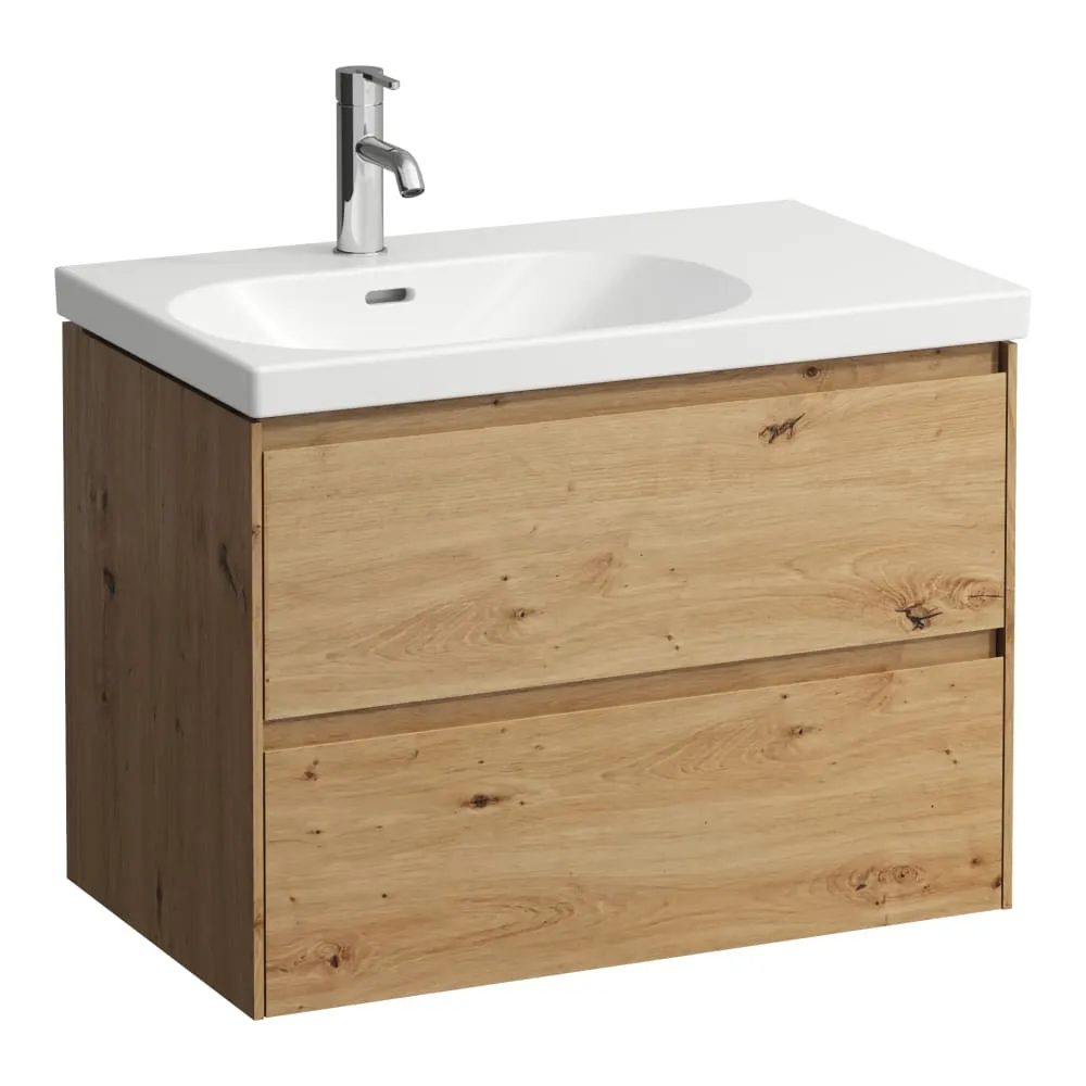 LAUFEN LANI Waschtischunterbau, 2 Schubladen, passend zu Waschtisch LUA H817086 735 x 450 x 515 mm #H4035921122671 - 267 - Wildeiche