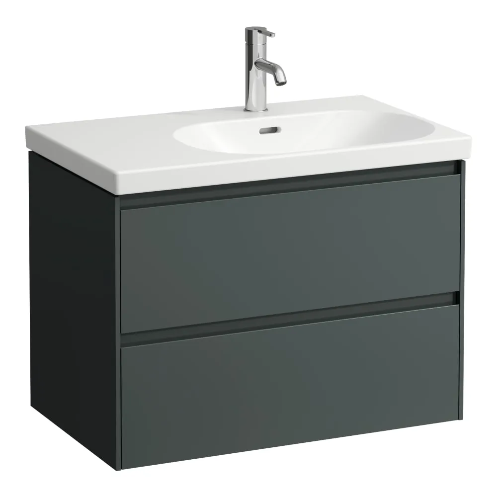LAUFEN LANI Waschtischunterbau, 2 Schubladen, passend zu Waschtisch LUA H817085 735 x 450 x 515 mm #H4035821122661 - 266 - Verkehrsgrau