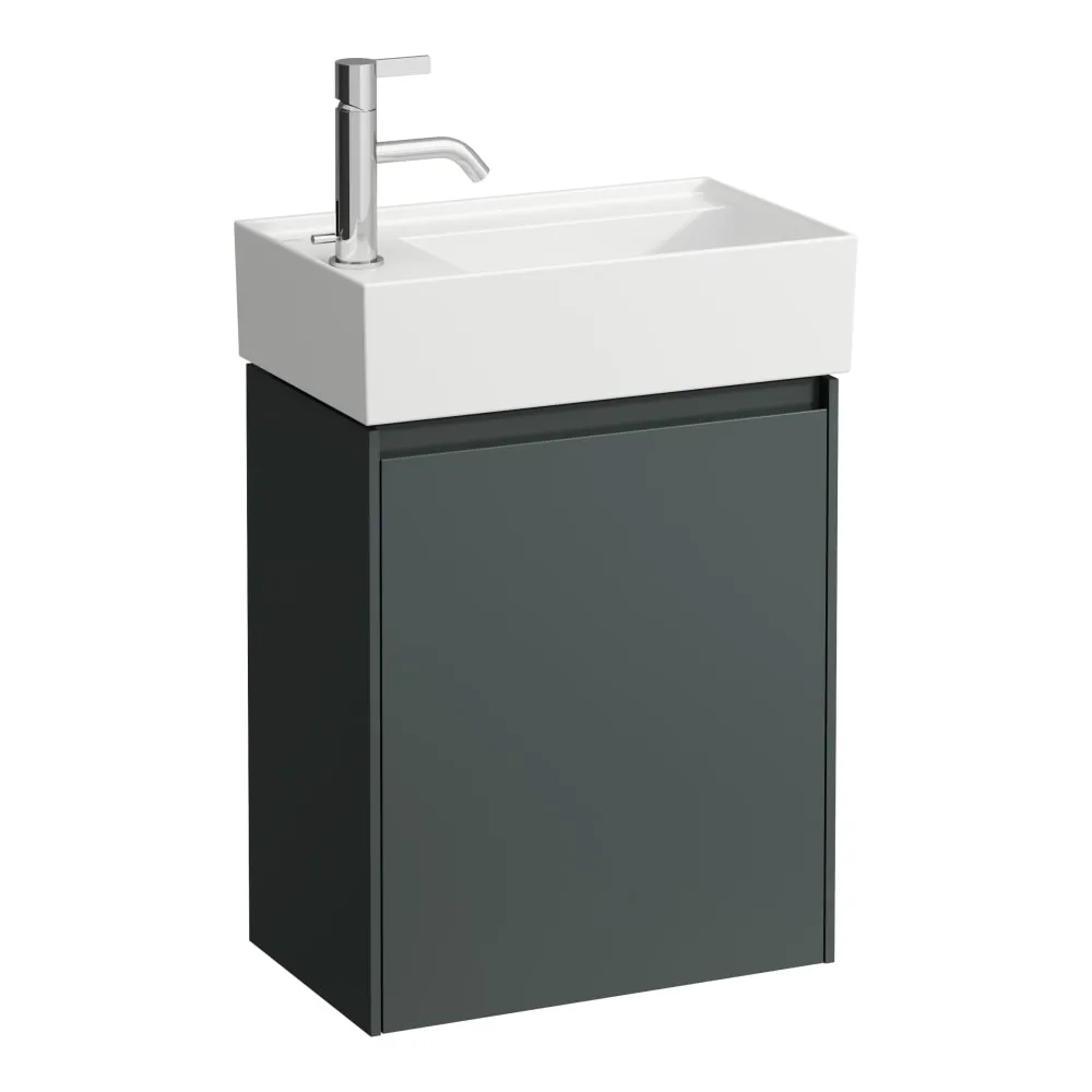 LAUFEN LANI Waschtischunterbau 450, 1 Tür, Scharnier links, passend zu Kartell • LAUFEN Waschtisch H815334, H815335 435 x 270 x 515 mm #H4039011122661 - 266 - Verkehrsgrau