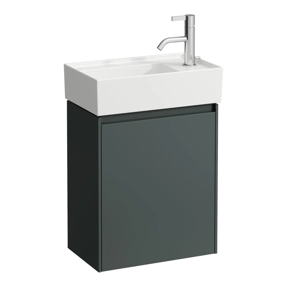 LAUFEN LANI Waschtischunterbau 450, 1 Tür, Scharnier rechts, passend zu Kartell • LAUFEN Waschtisch H815334, H815335 435 x 270 x 515 mm #H4039021122661 - 266 - Verkehrsgrau