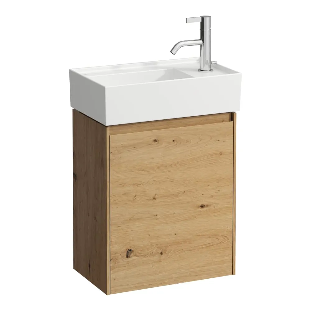 LAUFEN LANI Waschtischunterbau 450, 1 Tür, Scharnier rechts, passend zu Kartell • LAUFEN Waschtisch H815334, H815335 435 x 270 x 515 mm #H4039021122671 - 267 - Wildeiche