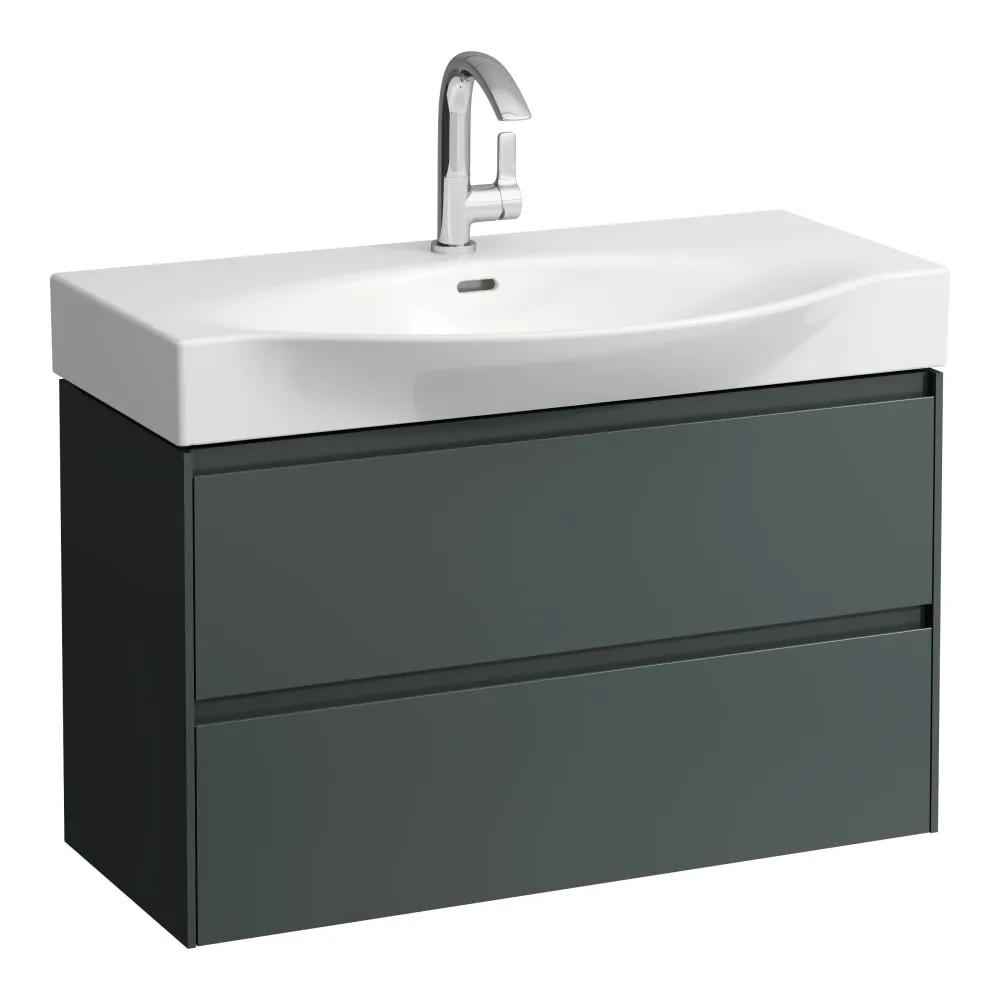 LAUFEN Waschtischunterbau 900, 2 Schubladen, passend zu Palace Waschtisch H811702 880 x 370 x 515 mm #H4042121122661 - 266 - Verkehrsgrau