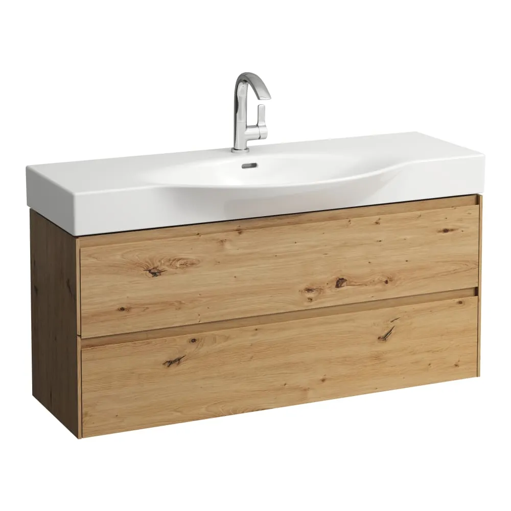 LAUFEN Waschtischunterbau 1200, 2 Schubladen, passend zu Palace Waschtisch H811704 1180 x 370 x 515 mm #H4042221122671 - 267 - Wildeiche