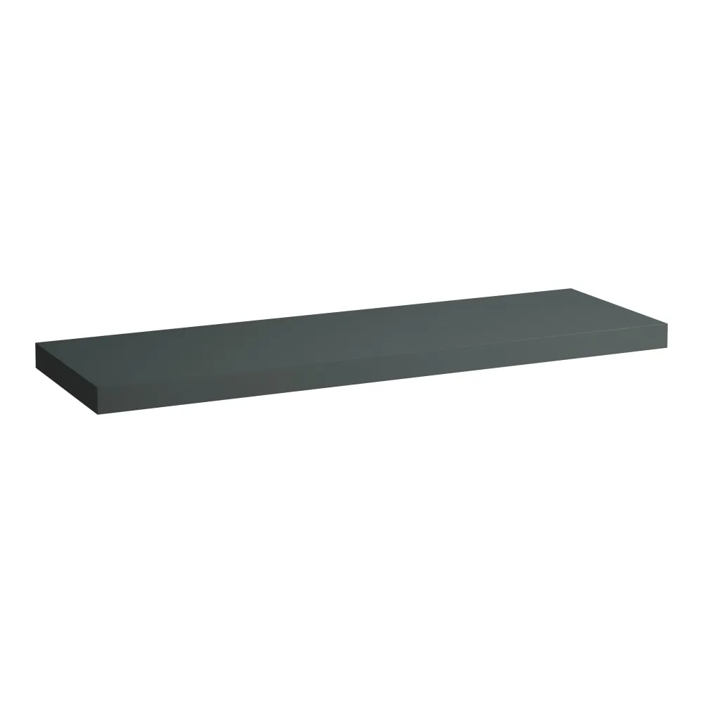 LAUFEN LANI Waschtischplatte 1600, 65 mm dick, ohne Ausschnitt, inkl. 3 Wandhalterungen 1570 x 495 x 65 mm #H4046901122661 - 266 - Verkehrsgrau