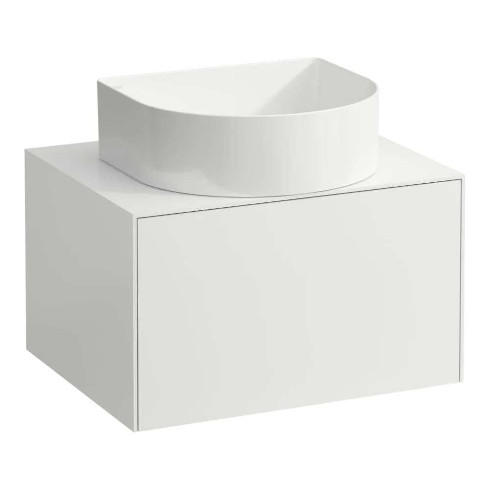 LAUFEN SONAR Schubladenelement, 1 Schublade, passend zu Waschtisch-Schalen H812340, H812341, H812342, H812343, Ausschnitt Mitte 575 x 455 x 340 mm #H4054010341701 - 170 - Weiß matt