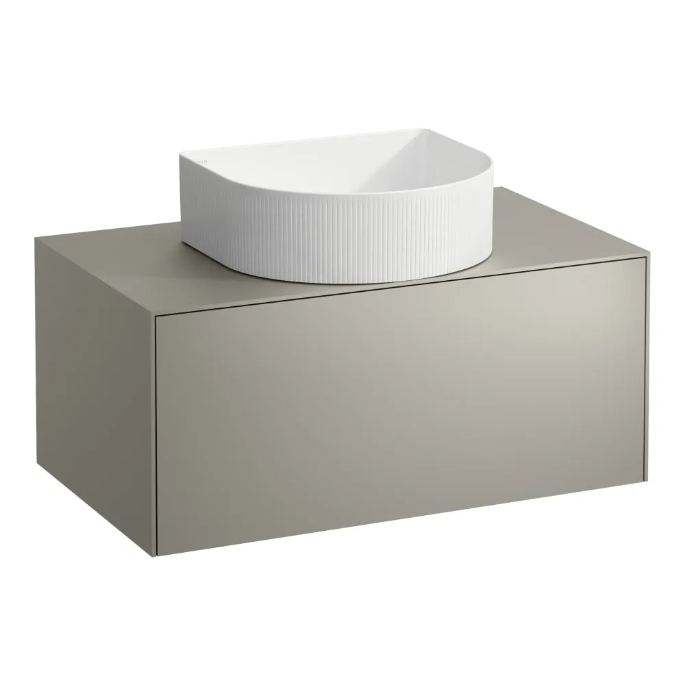 LAUFEN SONAR Schubladenelement, 1 Schublade, passend zu Waschtisch-Schalen H812340, H812341, H812342, H812343, Ausschnitt Mitte 775 x 455 x 340 mm #H4054110340421 - 042 - Titan (lackiert)