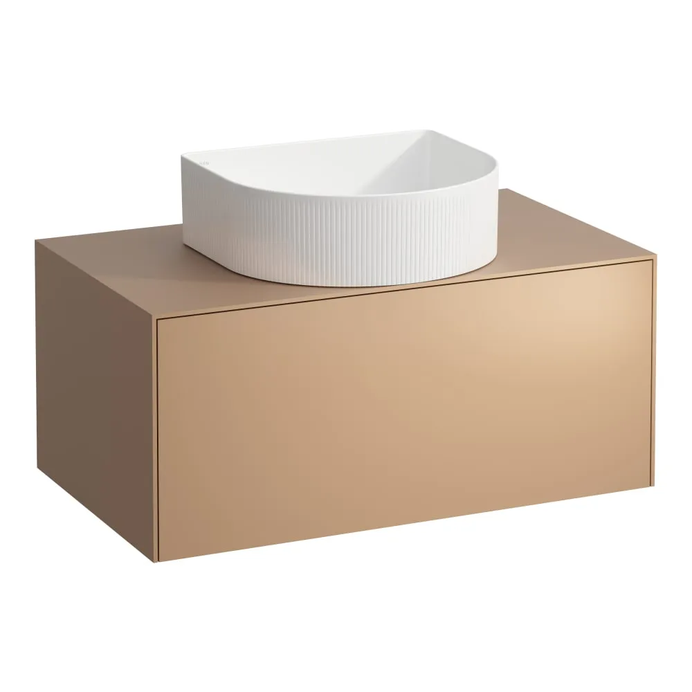 LAUFEN SONAR Schubladenelement, 1 Schublade, passend zu Waschtisch-Schalen H812340, H812341, H812342, H812343, Ausschnitt Mitte 775 x 455 x 340 mm #H4054110340411 - 041 - Kupfer (lackiert)