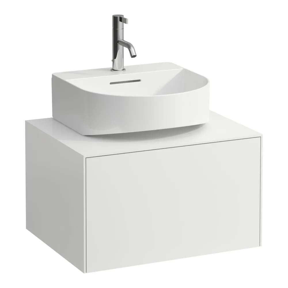 LAUFEN SONAR Schubladenelement, 1 Schublade, passend zu Aufsatzhandwaschbecken H816341, Ausschnitt Mitte 575 x 455 x 340 mm #H4054310341701 - 170 - Weiß matt
