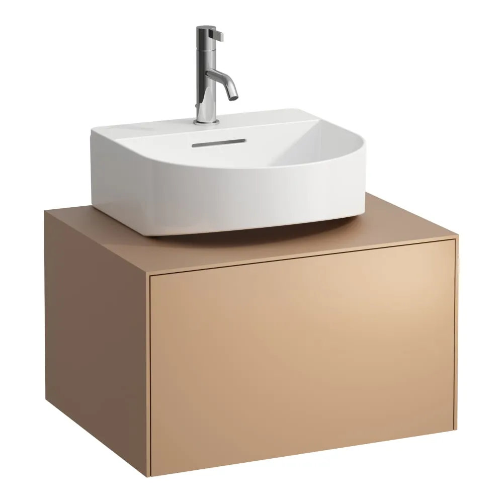 LAUFEN SONAR Schubladenelement, 1 Schublade, passend zu Aufsatzhandwaschbecken H816341, Ausschnitt Mitte 575 x 455 x 340 mm #H4054310340411 - 041 - Kupfer (lackiert)