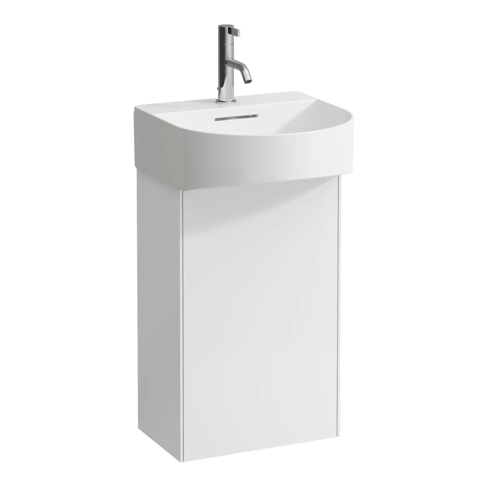 LAUFEN SONAR Waschtischunterbau, 1 Tür, Scharnier rechts, passend zu Handwaschbecken H815341 385 x 240 x 600 mm #H4054820341701 - 170 - Weiß matt