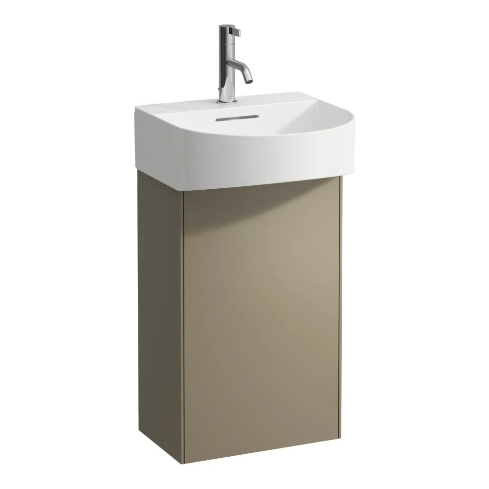 LAUFEN SONAR Waschtischunterbau, 1 Tür, Scharnier links, passend zu Handwaschbecken H815341 385 x 240 x 600 mm #H4054810340421 - 042 - Titan (lackiert)