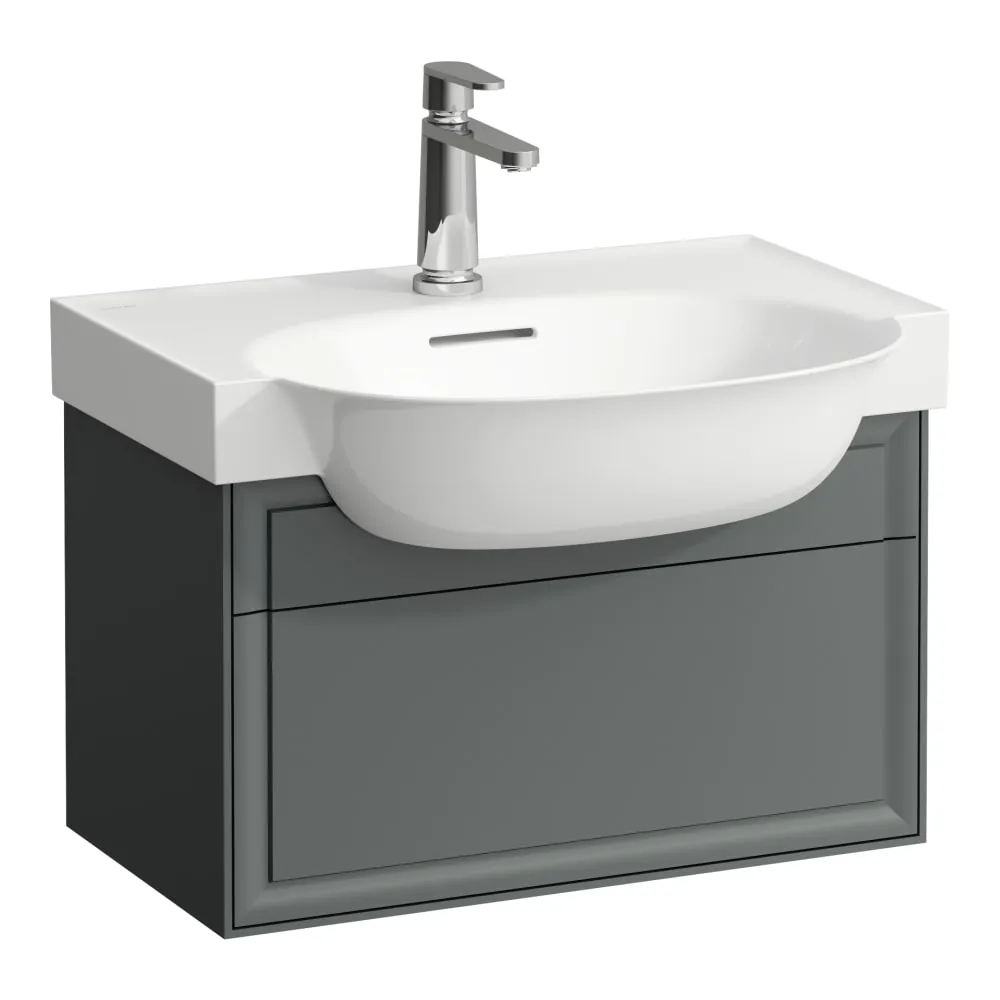 LAUFEN THE NEW CLASSIC Waschtischunterbau, 1 Schublade, passend zu Möbelwaschtisch H813853 575 x 315 x 345 mm #H4060310856271 - 627 - Verkehrsgrau