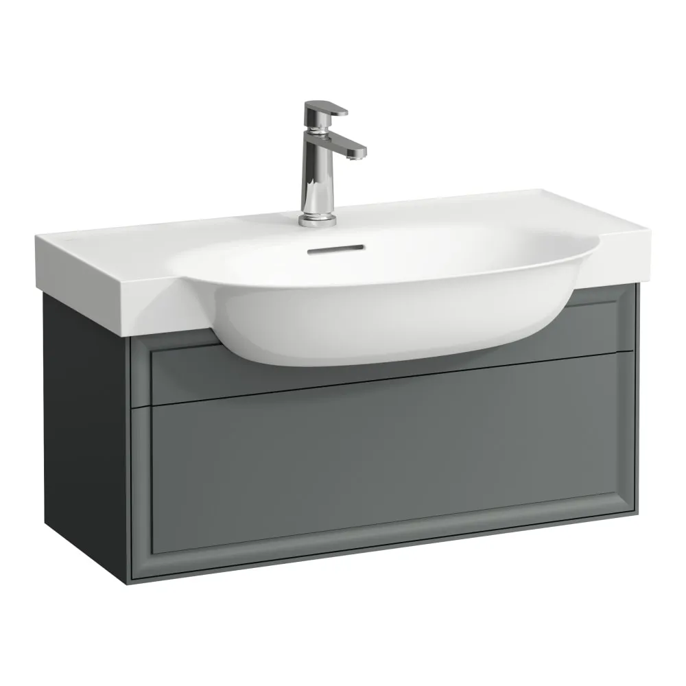 LAUFEN THE NEW CLASSIC Waschtischunterbau, 1 Schublade, passend zu Möbelwaschtisch H813855 775 x 315 x 345 mm #H4060410856271 - 627 - Verkehrsgrau