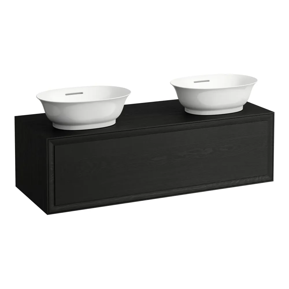 LAUFEN THE NEW CLASSIC Schubladenelement 1200, 1 Schublade, passend zu Waschtisch-Schalen H812850 und H812851 1175 x 455 x 345 mm #H4060800856281 - 628 - Geschwärzte Eiche
