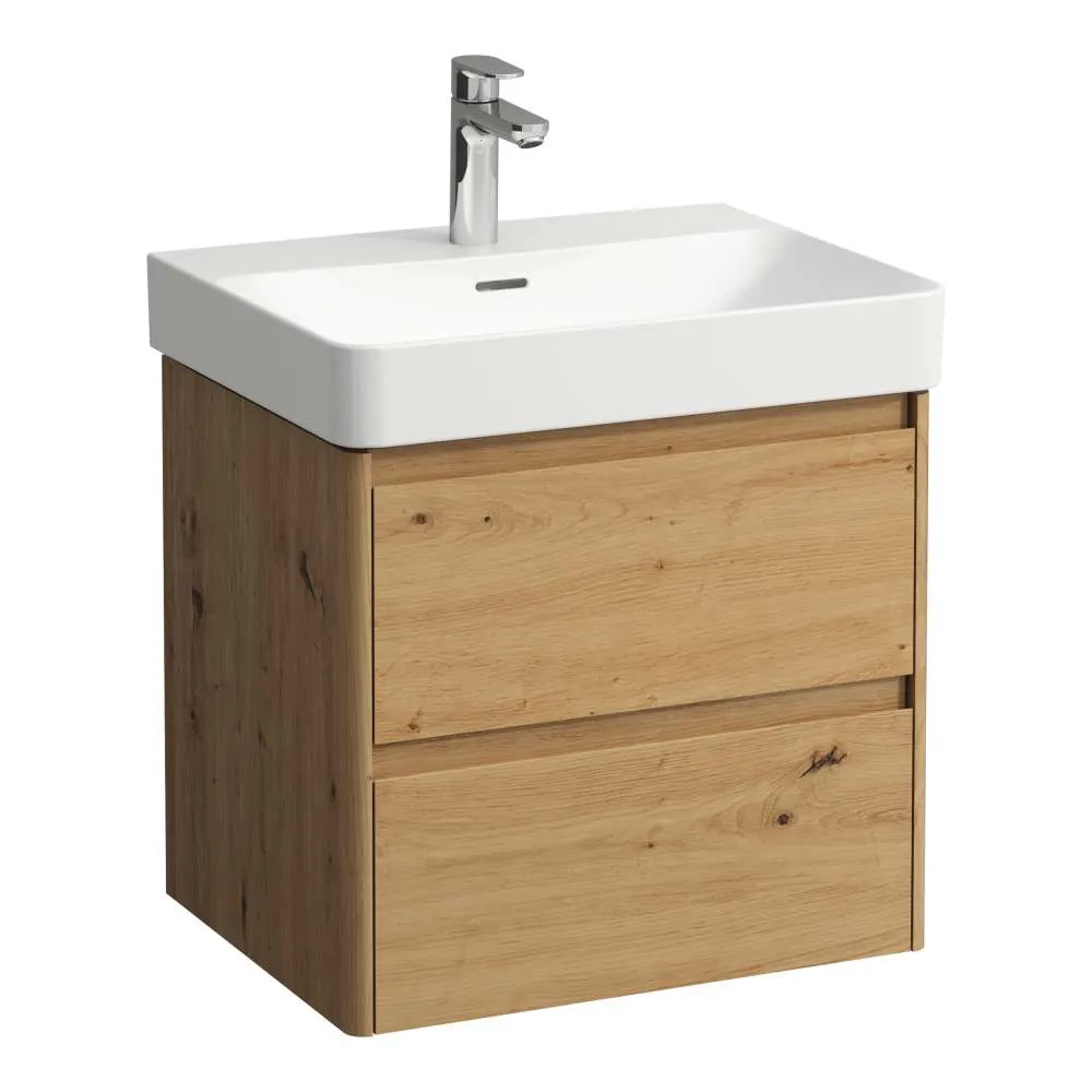 LAUFEN BASE 2.0 Waschtischunterbau 600, 2 Schubladen, passend zu Pro S Waschtisch H810963 / PRO X 810863 570 x 445 x 515 mm #H4112721082671 - 267 - Wildeiche