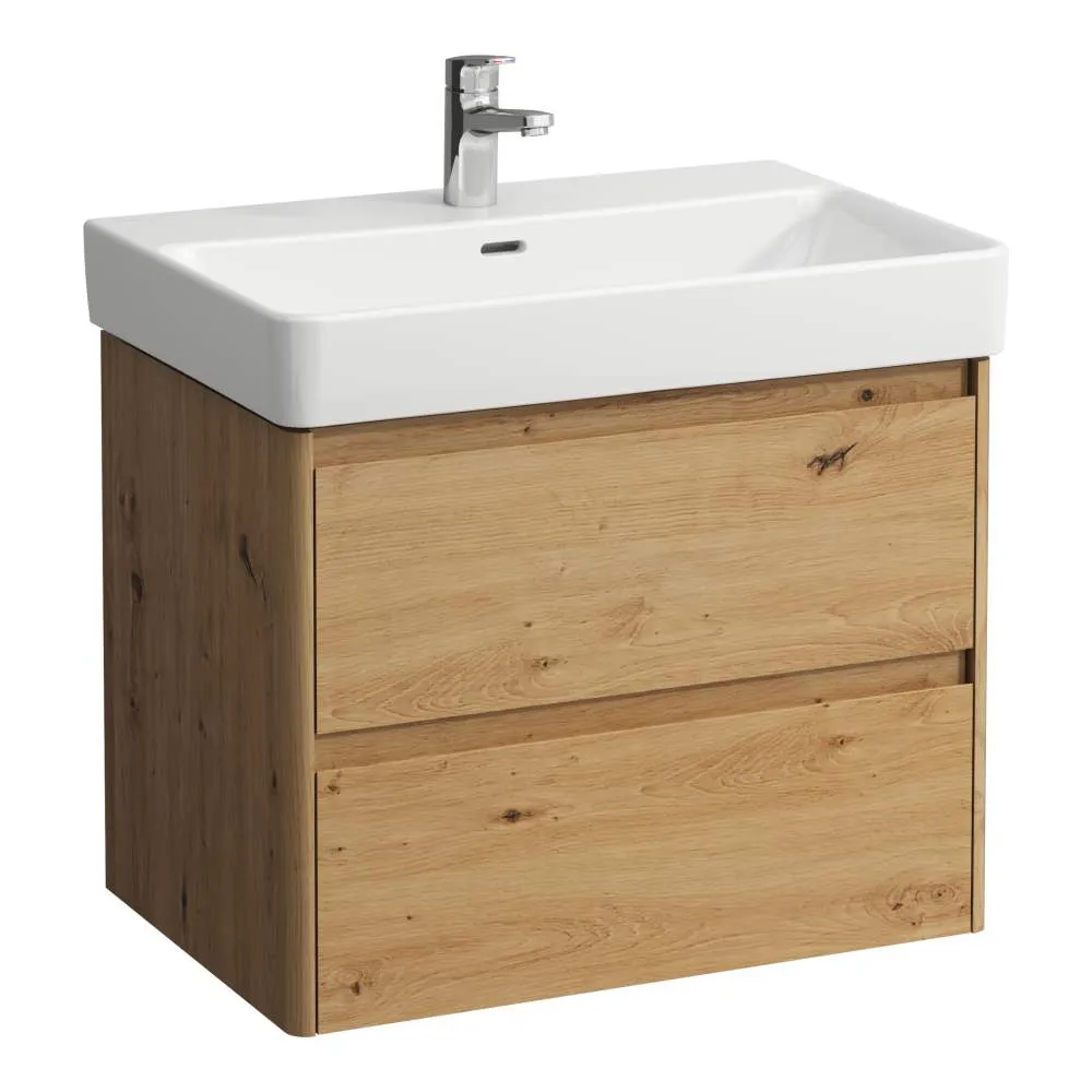 LAUFEN BASE 2.0 Waschtischunterbau 700, 2 Schubladen, passend zu Pro S Waschtisch H810967 / PRO X H810865 670 x 445 x 515 mm #H4112921082671 - 267 - Wildeiche
