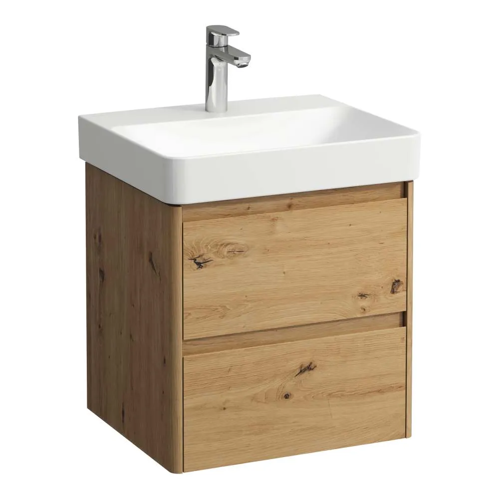 LAUFEN BASE 2.0 Waschtischunterbau 550, 2 Schubladen, passend zu Pro S Waschtisch H810962 / PRO X 810862 520 x 445 x 515 mm #H4112421082671 - 267 - Wildeiche
