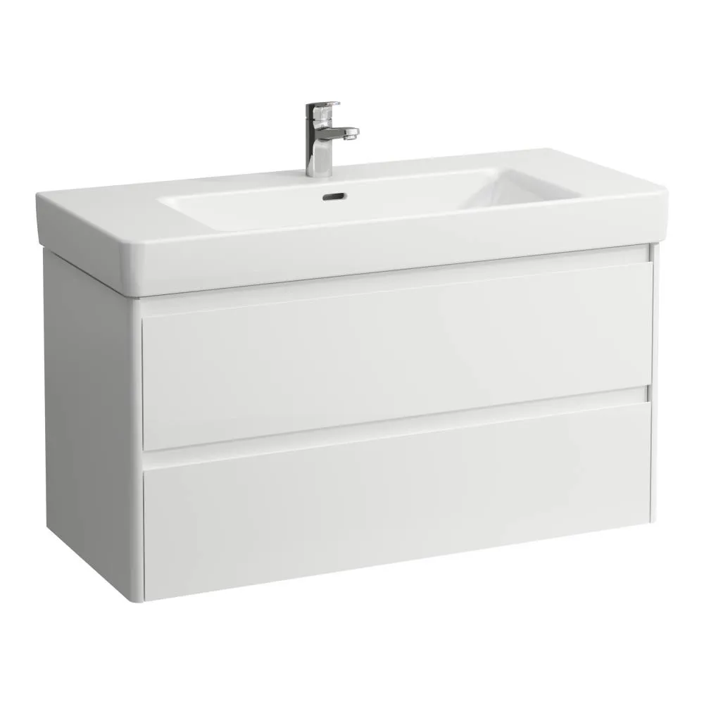 LAUFEN BASE 2.0 Waschtischunterbau 1050, 2 Schubladen, passend zu Pro S Waschtisch H813966 / PRO X 810869 1020 x 445 x 515 mm #H4113121082611 - 261 - Weiß glänzend