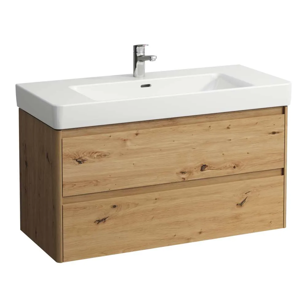 LAUFEN BASE 2.0 Waschtischunterbau 1050, 2 Schubladen, passend zu Pro S Waschtisch H813966 / PRO X 810869 1020 x 445 x 515 mm #H4113121082671 - 267 - Wildeiche