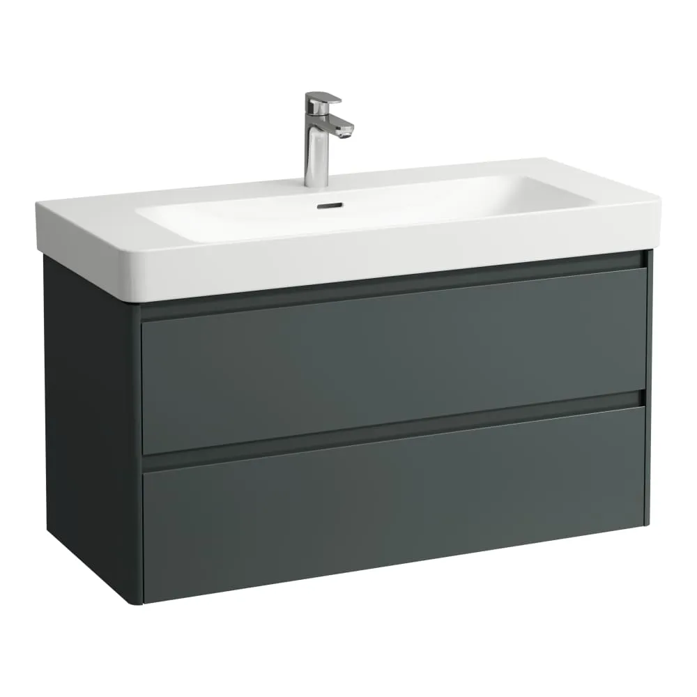 LAUFEN BASE 2.0 Waschtischunterbau 1050, 2 Schubladen, passend zu Pro S Waschtisch H813966 / PRO X 810869 1020 x 445 x 515 mm #H4113121082661 - 266 - Verkehrsgrau