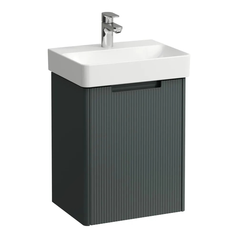 LAUFEN JUNA Waschtischunterbau 450, 1 Tür, Scharnier rechts, passend zu Pro S Waschtisch H815961 / PRO X 815861 420 x 320 x 515 mm #H4114421092661 - 266 - Verkehrsgrau