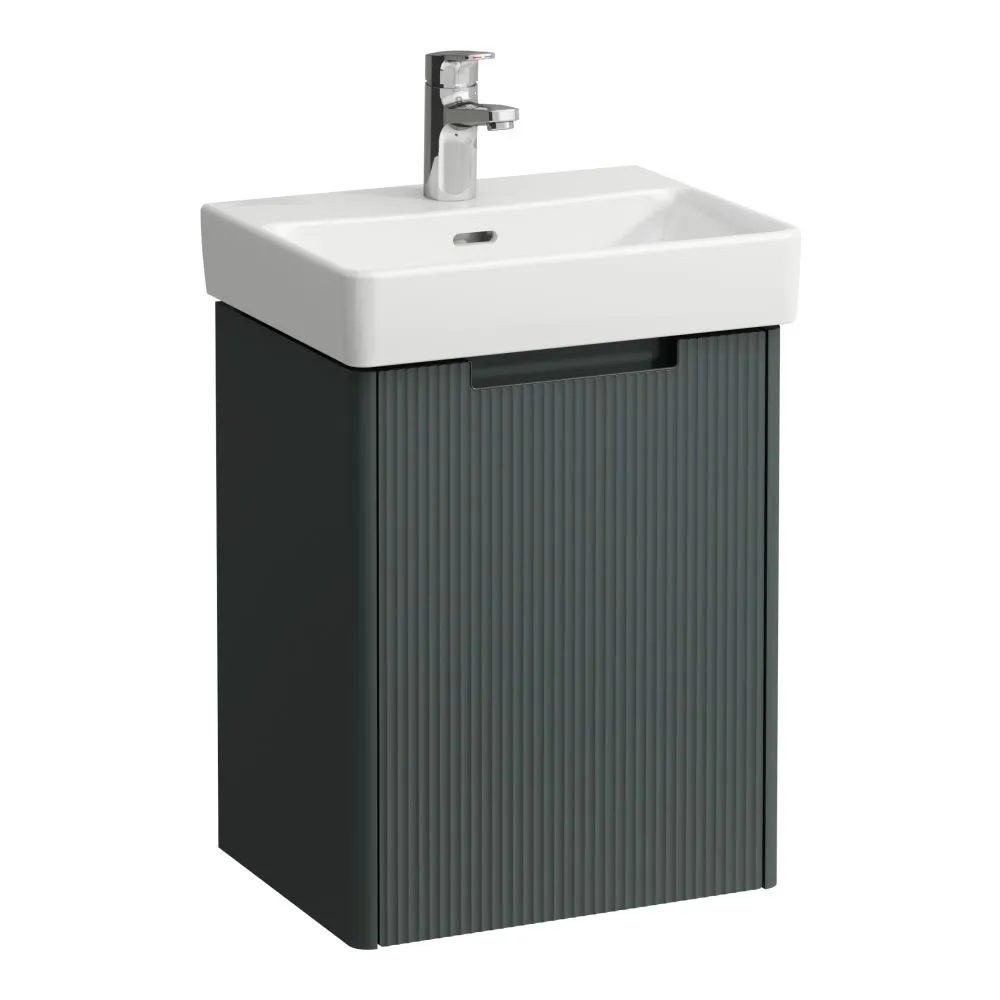 LAUFEN JUNA Waschtischunterbau 450, 1 Tür, Scharnier links, passend zu Pro S Waschtisch H815961 / PRO X 815861 420 x 320 x 515 mm #H4114411092661 - 266 - Verkehrsgrau