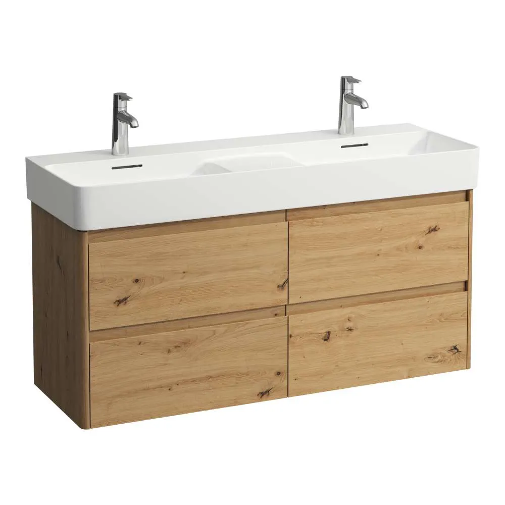 LAUFEN BASE 2.0 Waschtischunterbau 1200, 4 Schubladen, passend zu VAL Waschtisch H814282 1170 x 400 x 515 mm #H4114241082671 - 267 - Wildeiche
